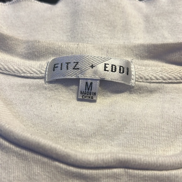 white Fitz + Eddi crop top size medium - Picture 3 of 3